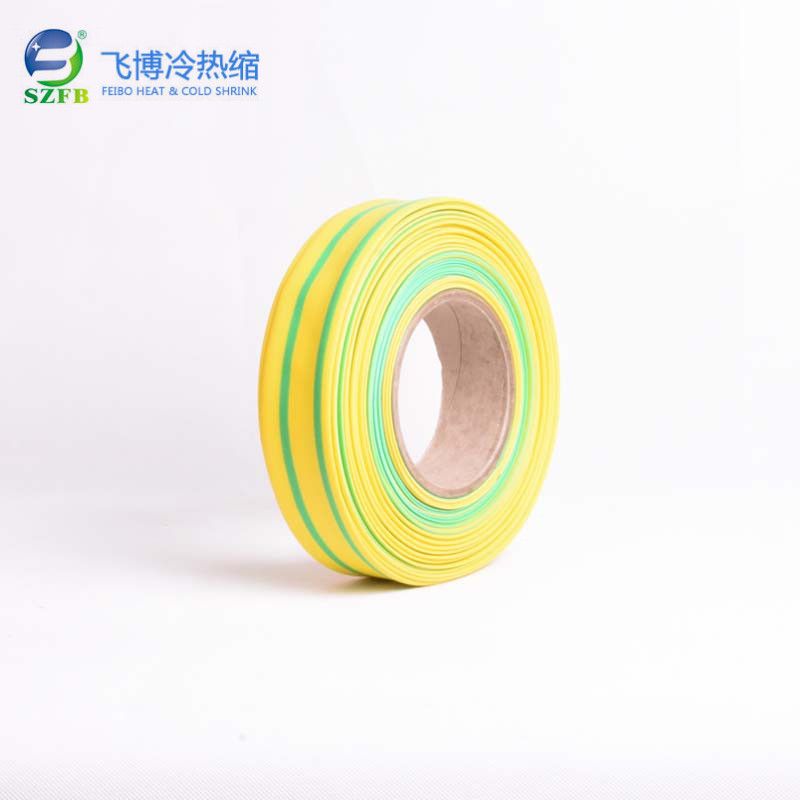 yellow-green stripe heat shrink tube