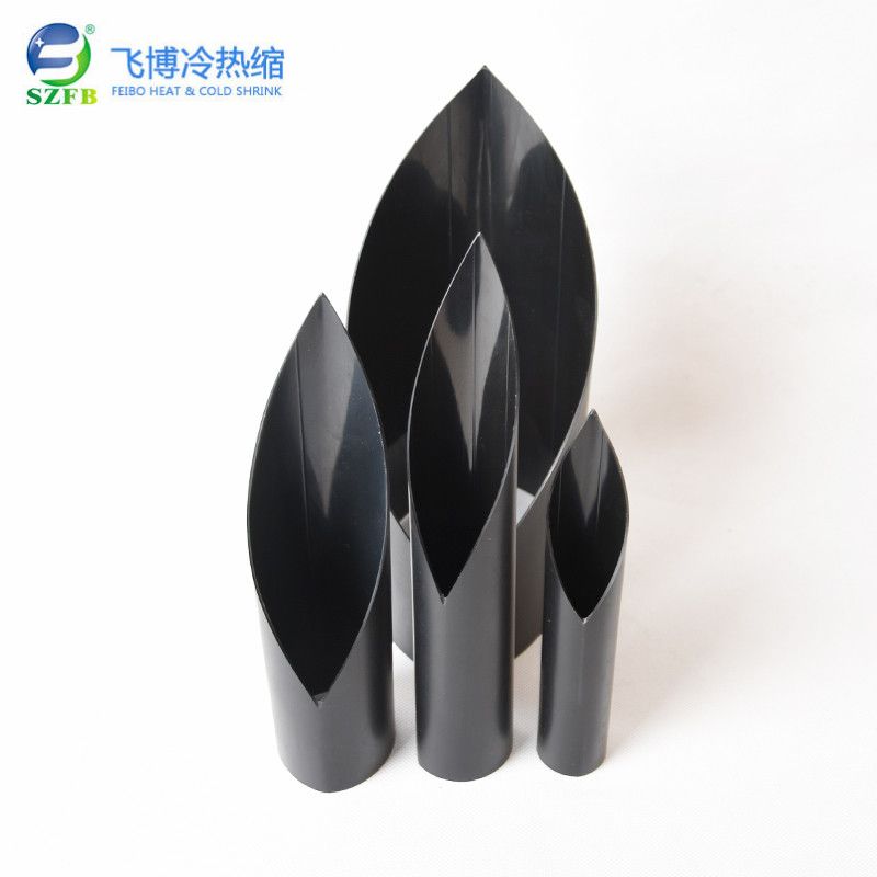 Media wall thickness heat shrink tubing with glue